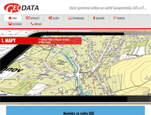 Tablet Screenshot of geodata.cz